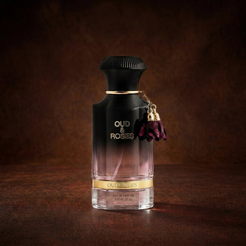 Ahmed Al Maghribi Oud & Roses Eau de Parfum full bottle at OudOasis NZ